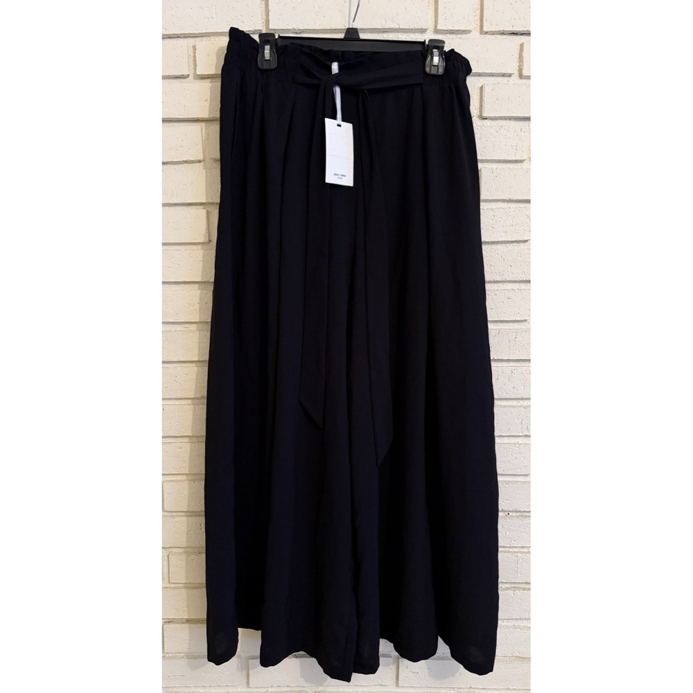 Grace Karin Women's High Waisted Tie Knot Loose Split Flowy Palazzo Pants Sz 2XL